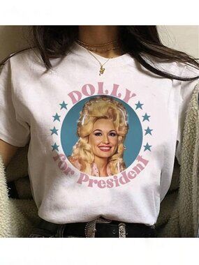 Meinuoduo Dolly Parton Graphic T-Shirt